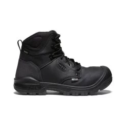 Keen Men's Independence 6" Waterproof Boot (Soft Toe) | Black/Black