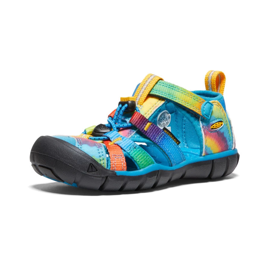 Keen Little Kids' Seacamp II CNX | Vivid Blue/Original Tie Dye - Image 3
