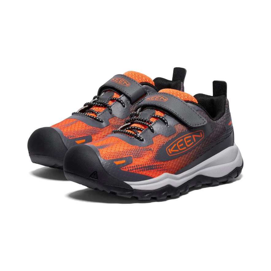 Keen Little Kids' Wanduro Speed Hiking Shoe | Magnet/Scarlet Ibis - Image 2