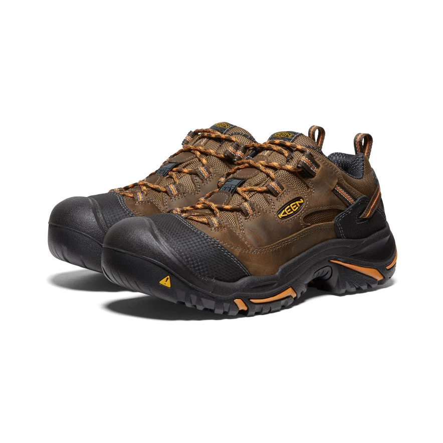 Keen Men's Braddock Low (Soft Toe) | Cascade/Orange Ochre - Image 2