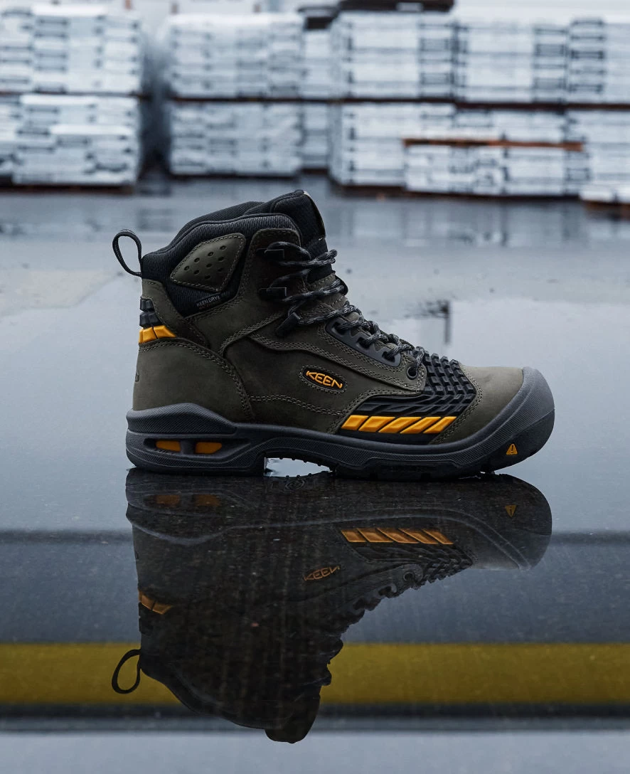 Keen Men's Troy 6" Waterproof Boot (Carbon-Fiber Toe) | Magnet/Black - Image 7