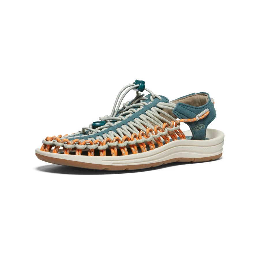 Keen Women's UNEEK Sneaker | Sea Moss/Tangerine - Image 3