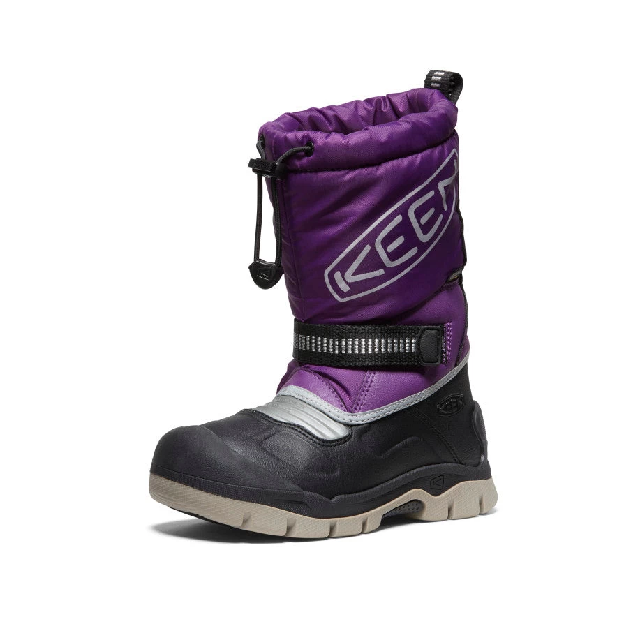 Keen Little Kids' Snow Troll Waterproof Boot | Charisma/Silver - Image 3