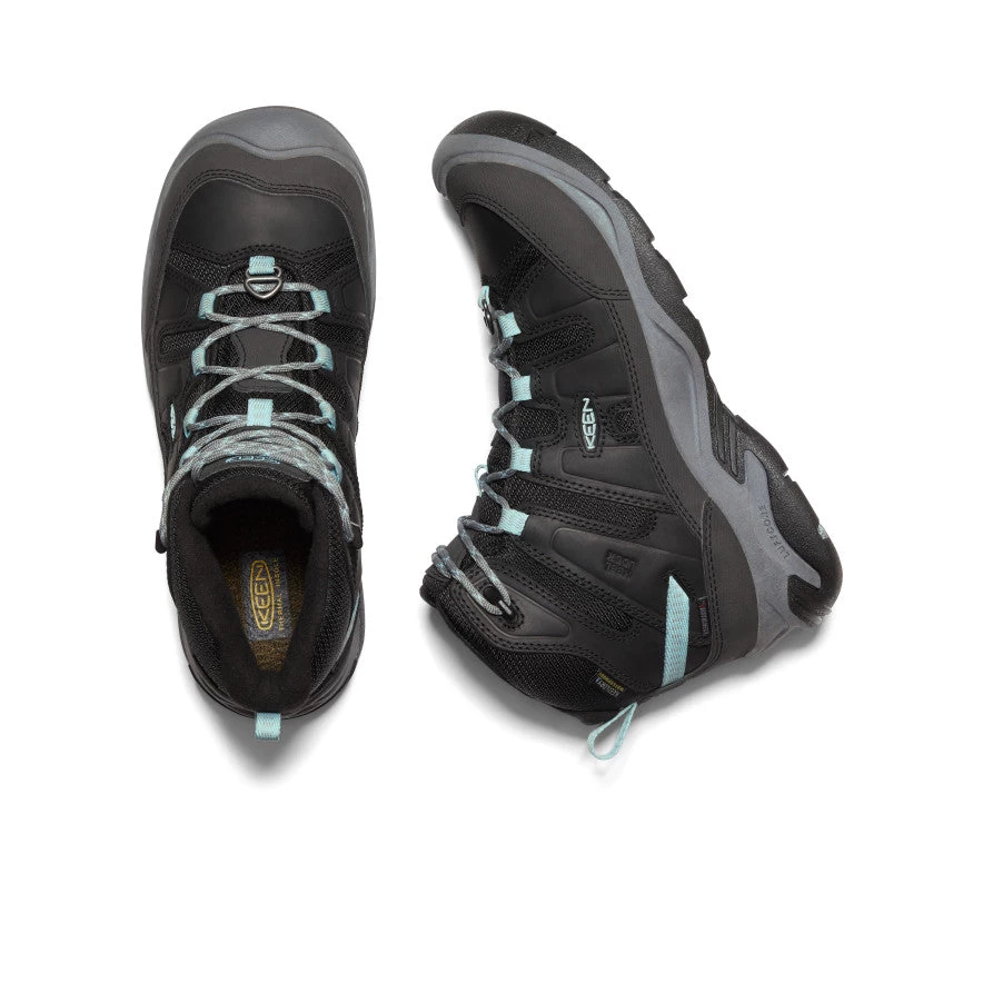 Keen Women's Circadia Polar Waterproof Boot | Black/Cloud Blue - Image 4