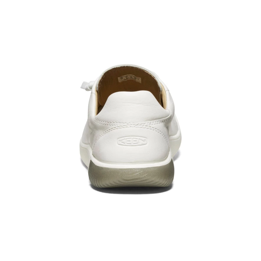 Keen Men's KNX Leather Sneaker | Star White/Star White - Image 5
