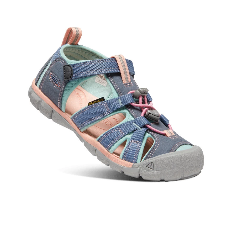 Keen Big Kids' Seacamp II CNX | Flint Stone/Ocean Wave - Image 3