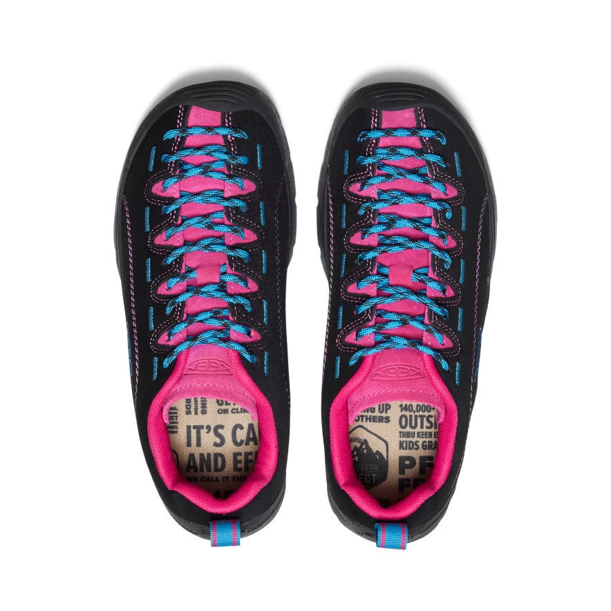 Keen Women's Jasper Suede Sneakers | Black/Jazzy - Image 5