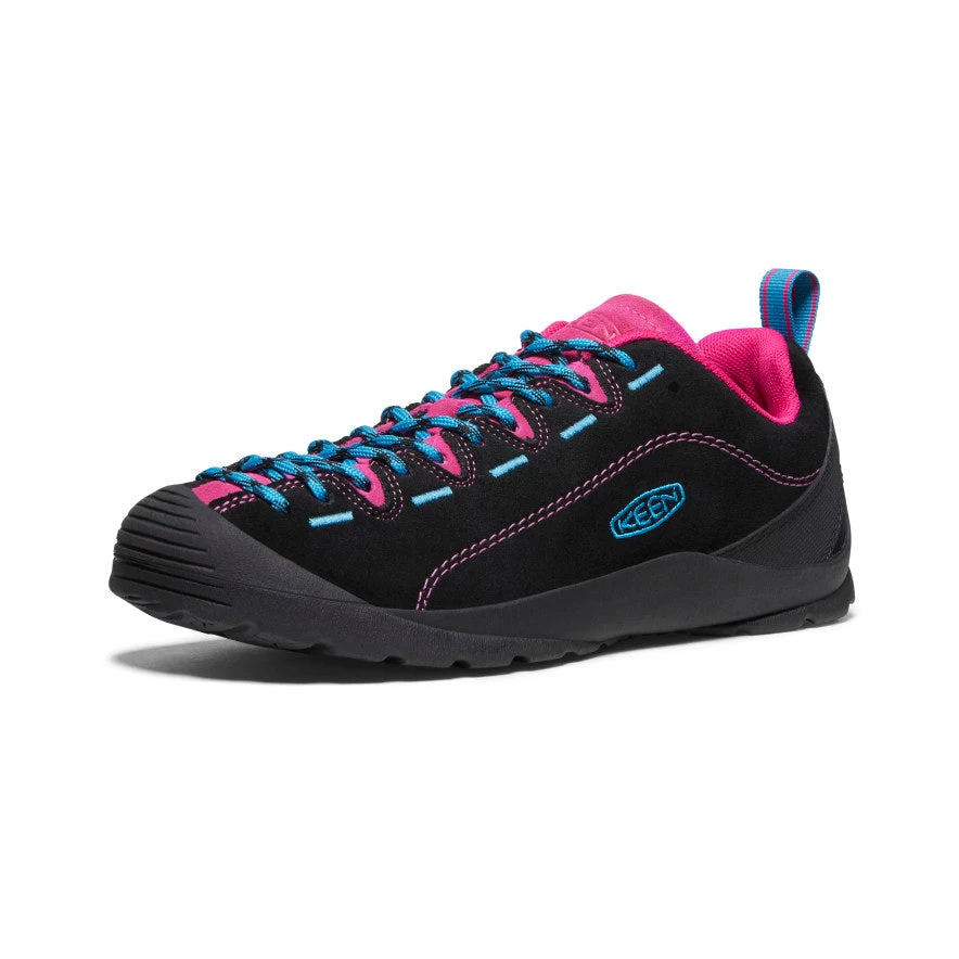 Keen Women's Jasper Suede Sneakers | Black/Jazzy - Image 4