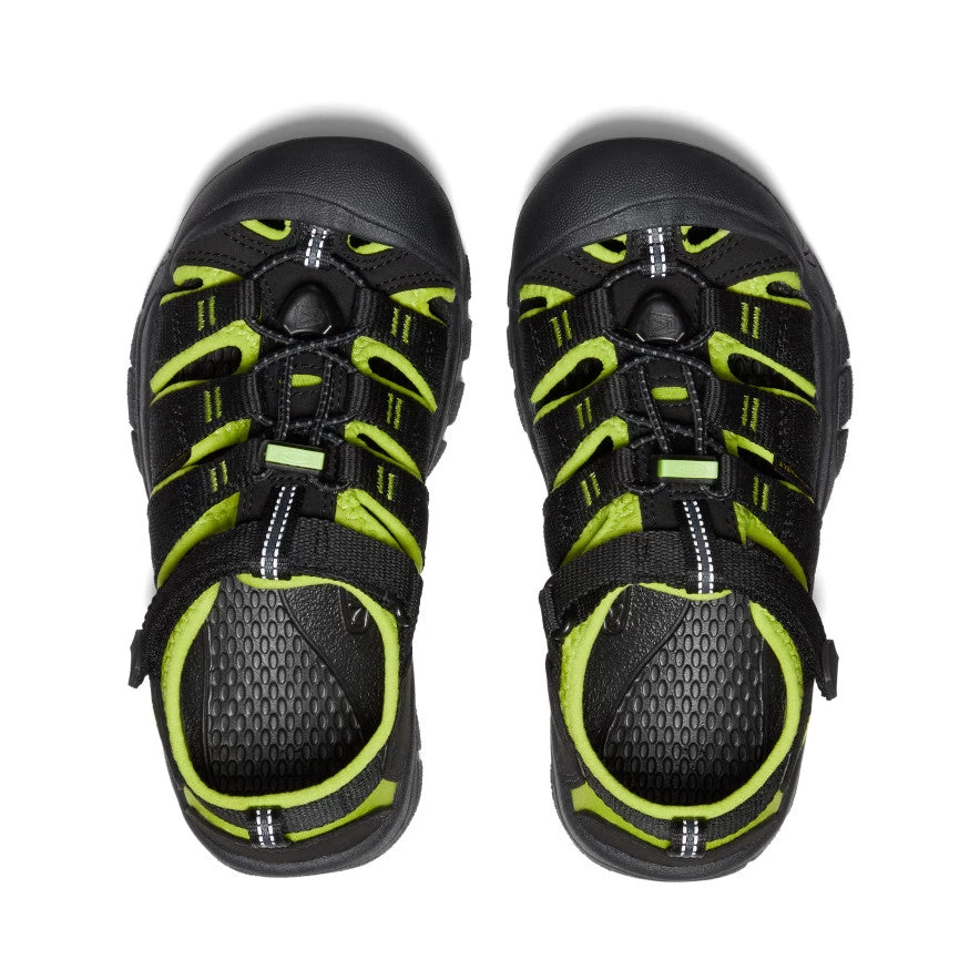 Keen Big Kids' Newport H2 | Black/Lime Green - Image 4
