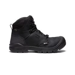 Keen Men's Independence 6" Waterproof Boot (Carbon-Fiber Toe) | Black/Black