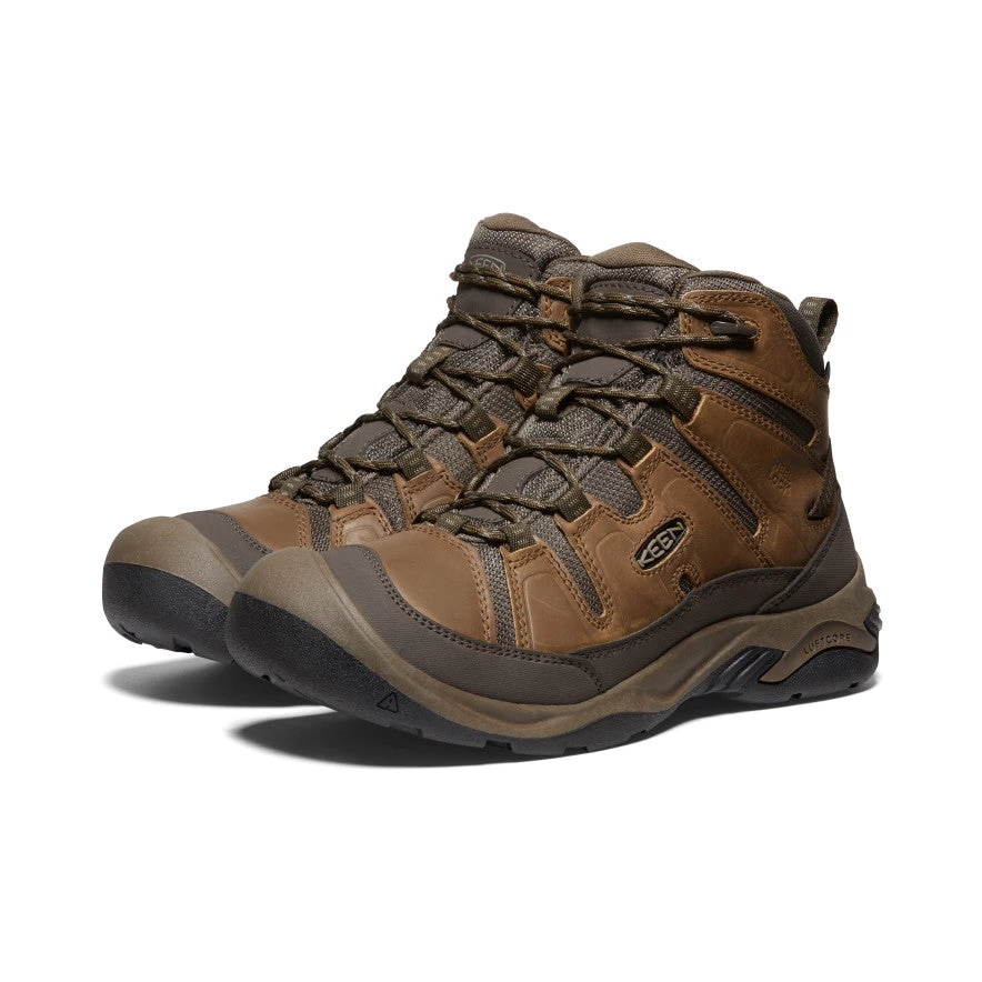 Keen Men's Circadia Waterproof Boot Wide | Bison/Brindle - Image 2