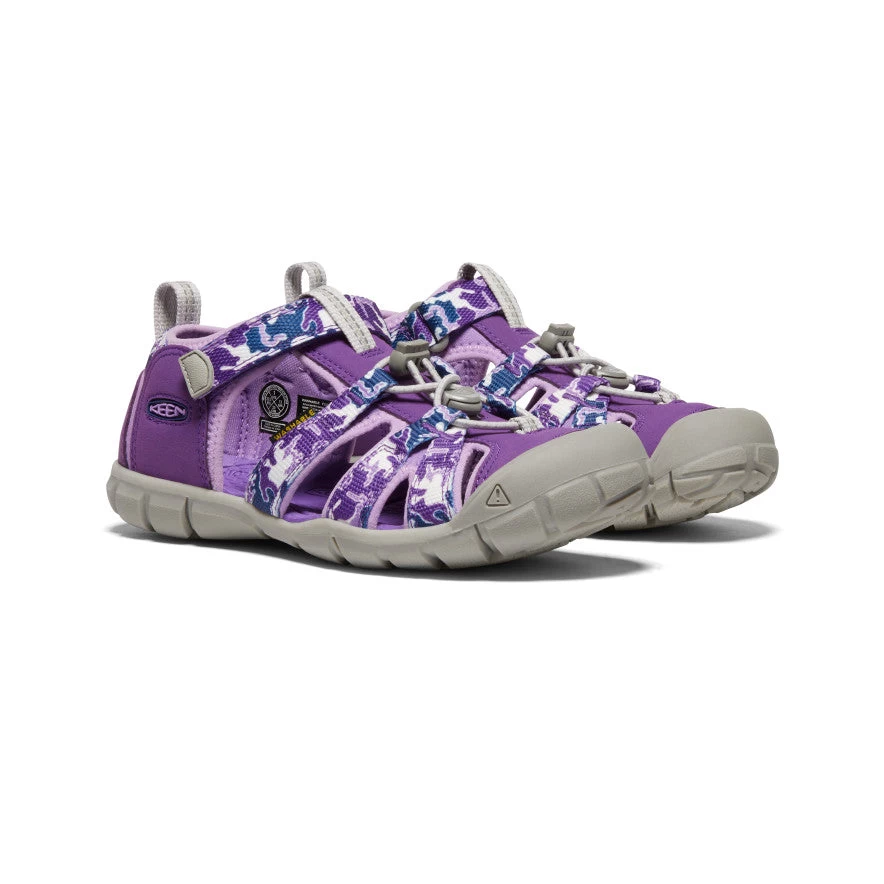 Keen Big Kids' Seacamp II CNX | Camo/Tillandsia Purple - Image 2