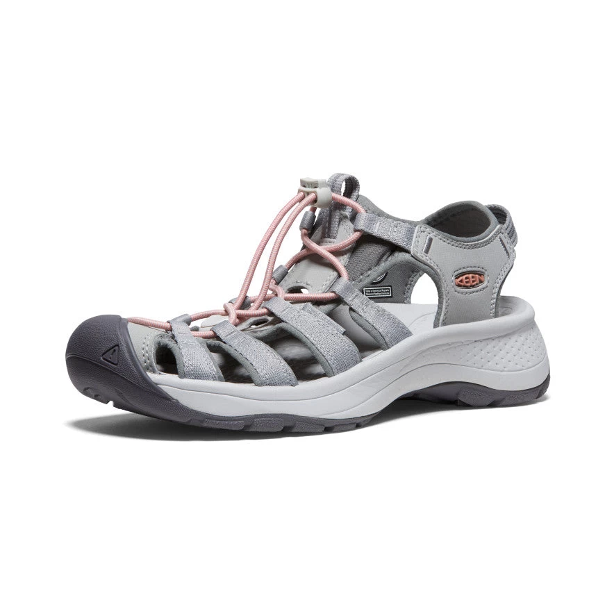 Keen Women's Astoria West Sandal | Grey/Coral - Image 3