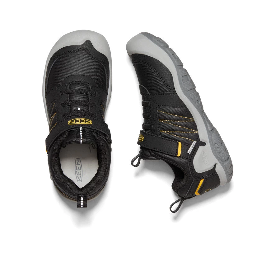 Big Kids' Knotch Peak Sneaker | Black/KEEN Yellow - Image 5