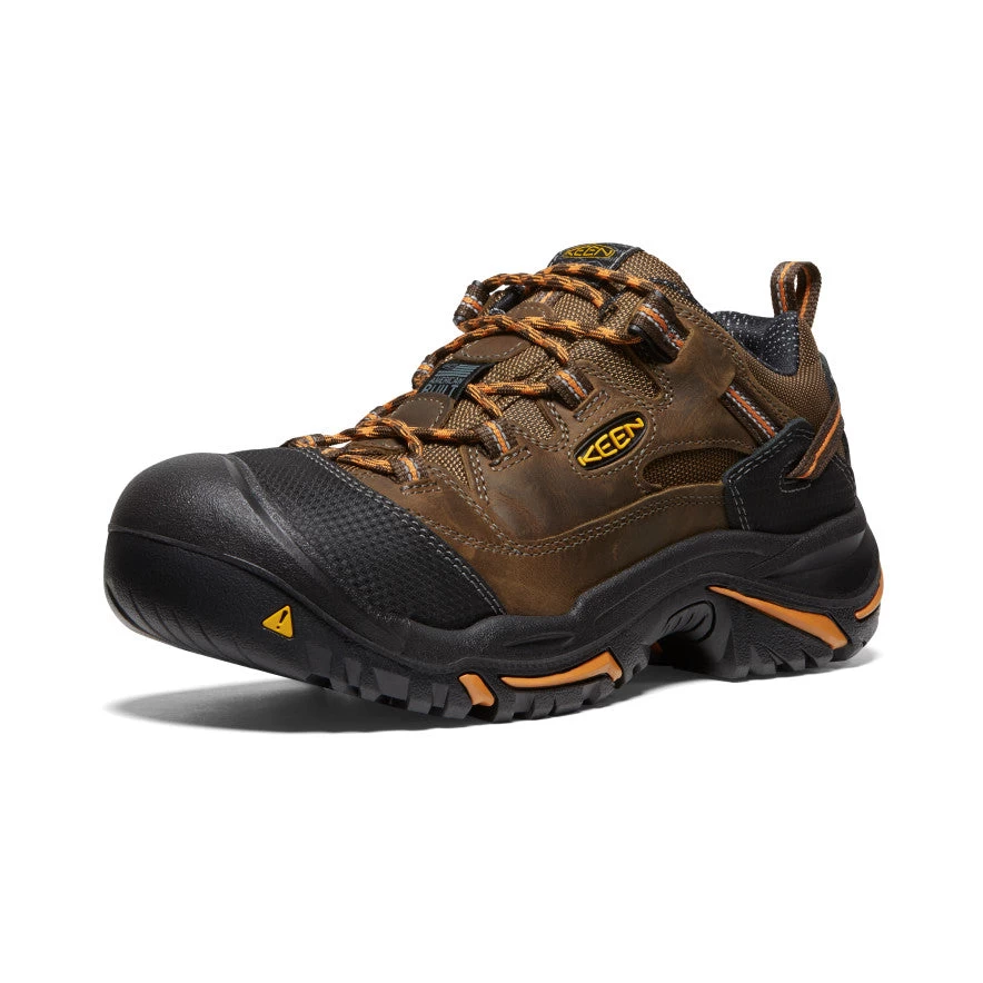 Keen Men's Braddock Low (Soft Toe) | Cascade/Orange Ochre - Image 3