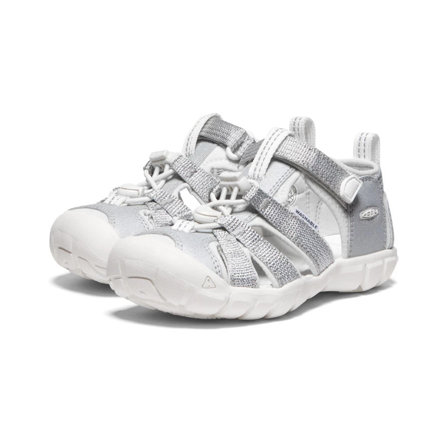 Keen Little Kids' Seacamp II CNX | Silver/Star White - Image 2