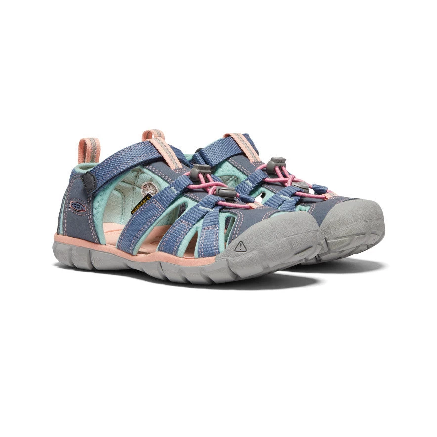 Keen Big Kids' Seacamp II CNX | Flint Stone/Ocean Wave - Image 2
