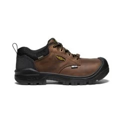 Keen Men's Independence Oxford Waterproof Shoe (Carbon-Fiber Toe) | Dark Earth/Black
