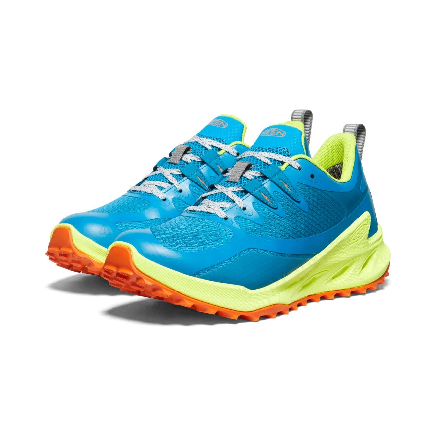Keen Women's Zionic Waterproof Hiking Shoe | Fjord Blue/Evening Primrose - Image 2