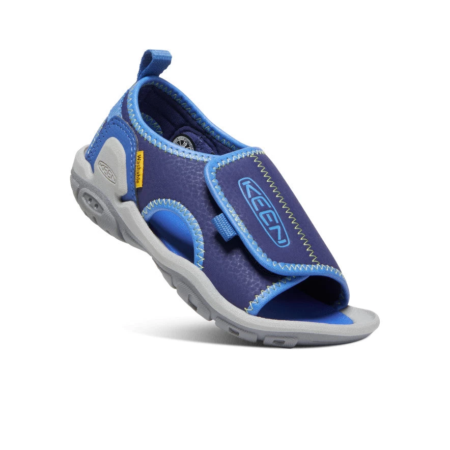 Keen Little Kids' Knotch River Open-Toe | Bright Cobalt/Blue Depths - Image 3