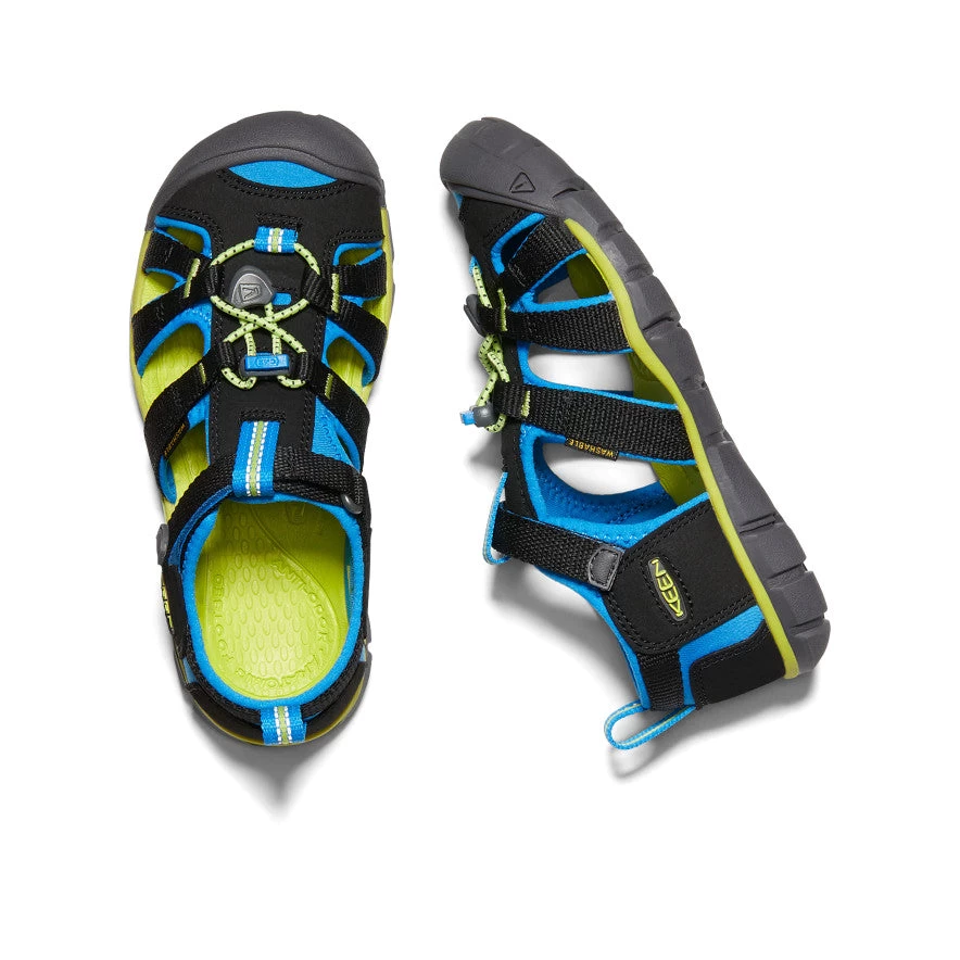 Keen Big Kids' Seacamp II CNX | Black/Brilliant Blue - Image 4
