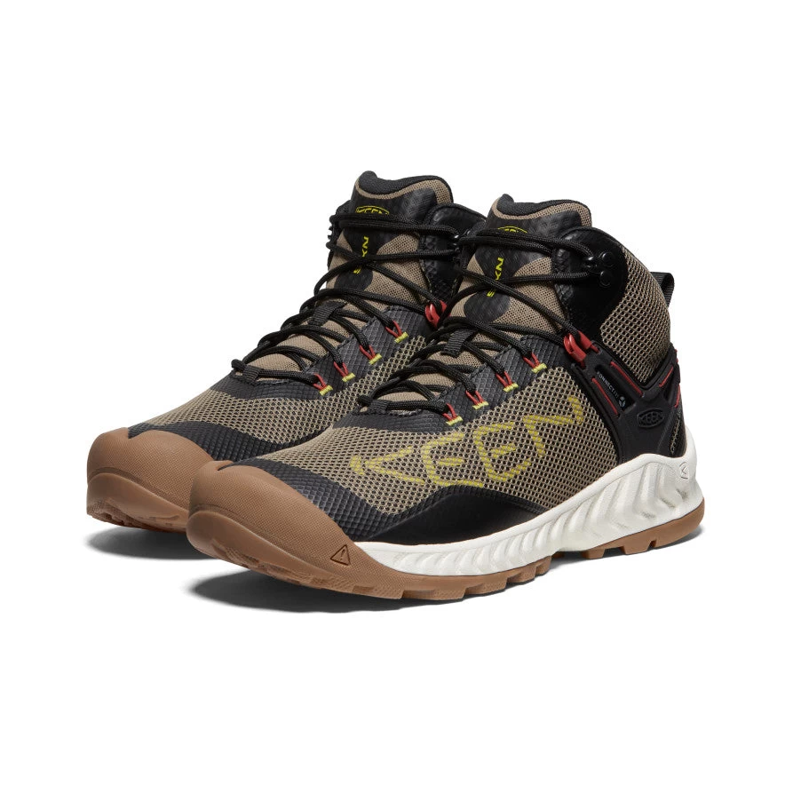 Keen Men's NXIS EVO Waterproof Boot | Brindle/Citronelle - Image 2