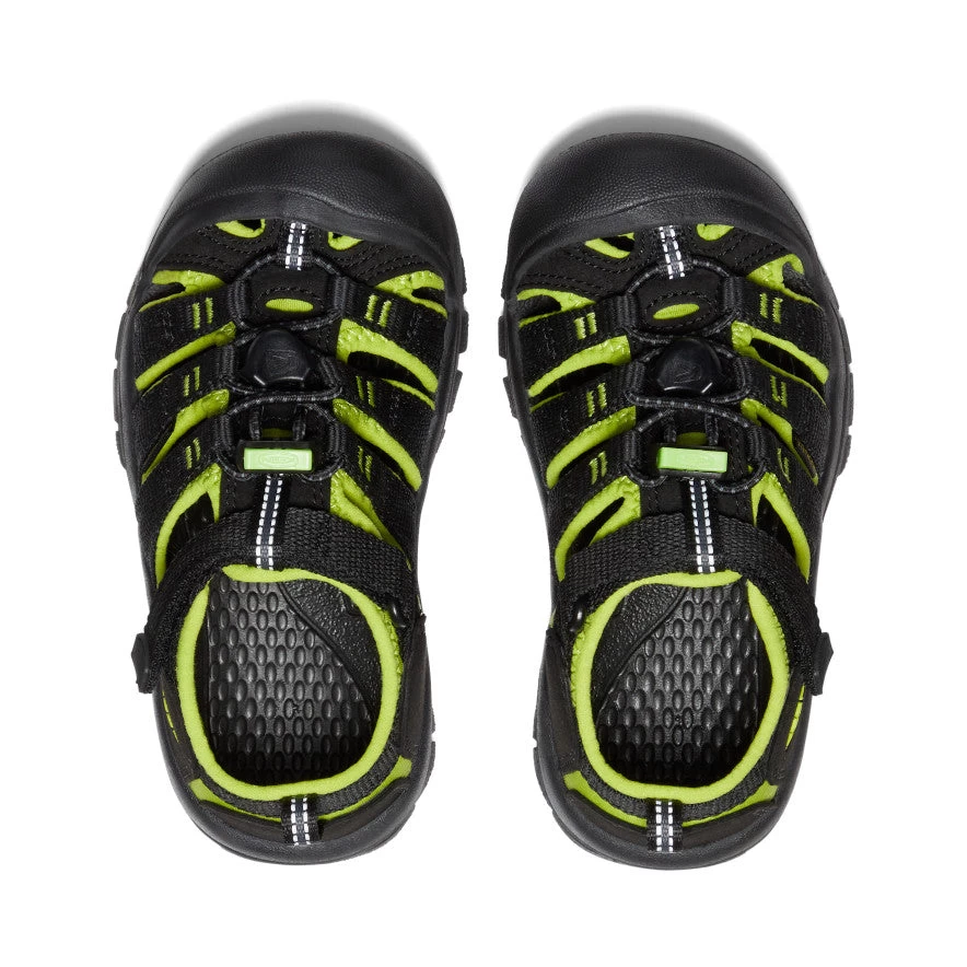 Keen Little Kids' Newport H2 | Black/Lime Green - Image 4
