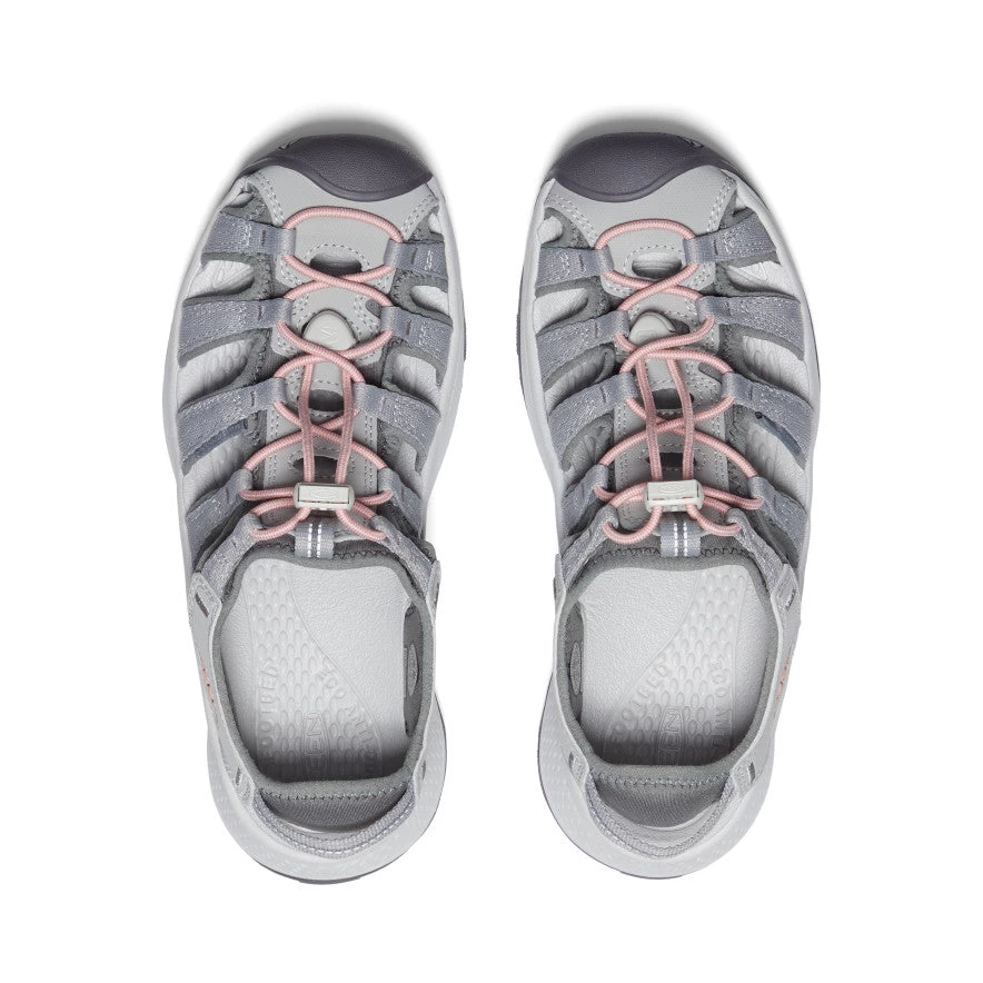 Keen Women's Astoria West Sandal | Grey/Coral - Image 4