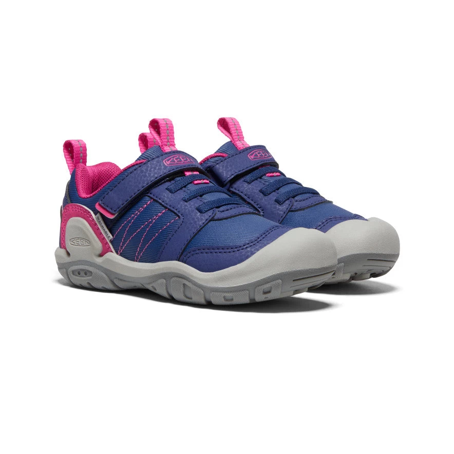 Keen Little Kids' Knotch Peak Sneaker | Blue Depths/Pink Peacock - Image 2