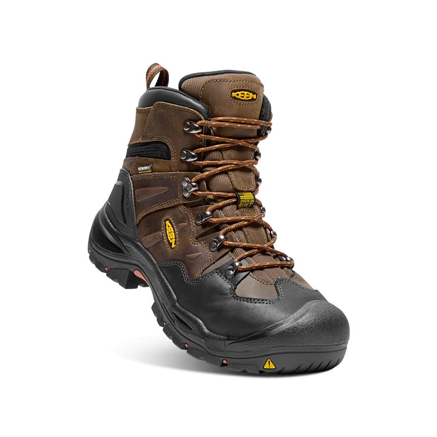 Keen Men's Coburg 6" Waterproof Boot (Steel Toe) | Cascade Brown/Brindle - Image 2