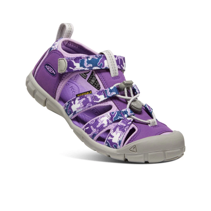 Keen Big Kids' Seacamp II CNX | Camo/Tillandsia Purple - Image 3