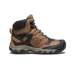 Keen Men's Ridge Flex Waterproof Boot | Bison/Golden Brown