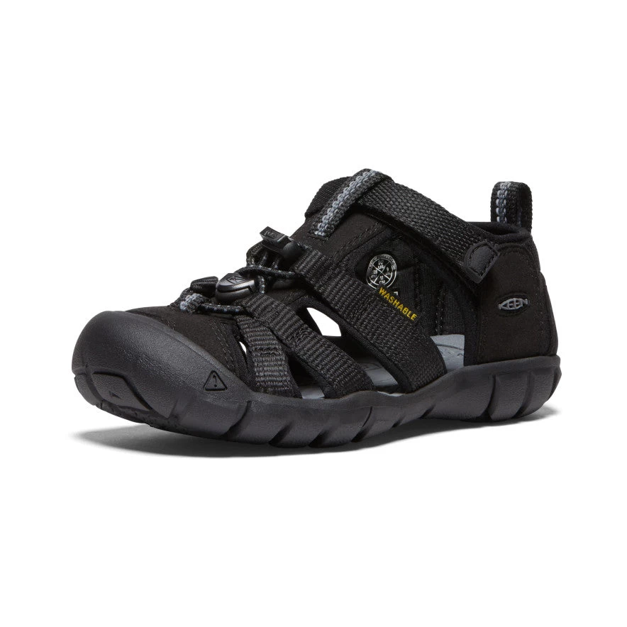 Keen Little Kids' Seacamp II CNX | Black/Grey - Image 3