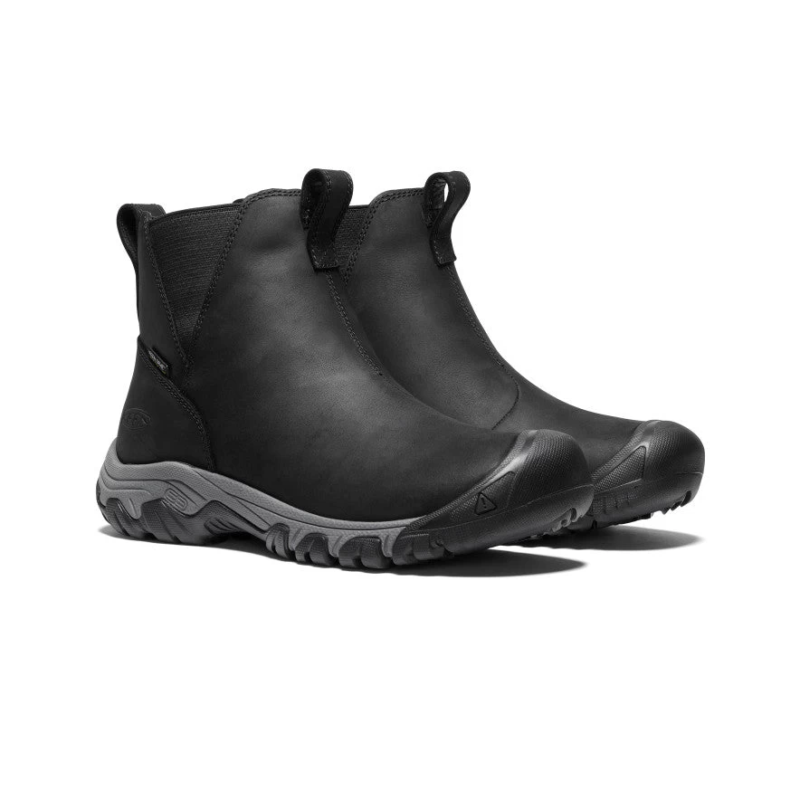 Keen Women's Greta Waterproof Chelsea | Black/Steel Grey - Image 2
