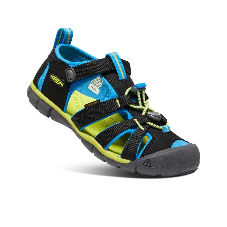 Keen Big Kids' Seacamp II CNX | Black/Brilliant Blue - Image 3