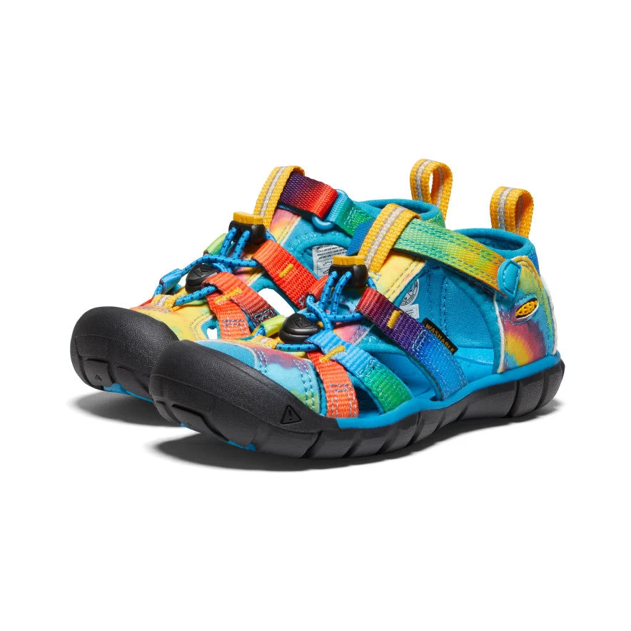 Keen Little Kids' Seacamp II CNX | Vivid Blue/Original Tie Dye - Image 2