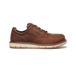 Keen Men's San Jose Oxford (Aluminum Toe) | Gingerbread/Off White