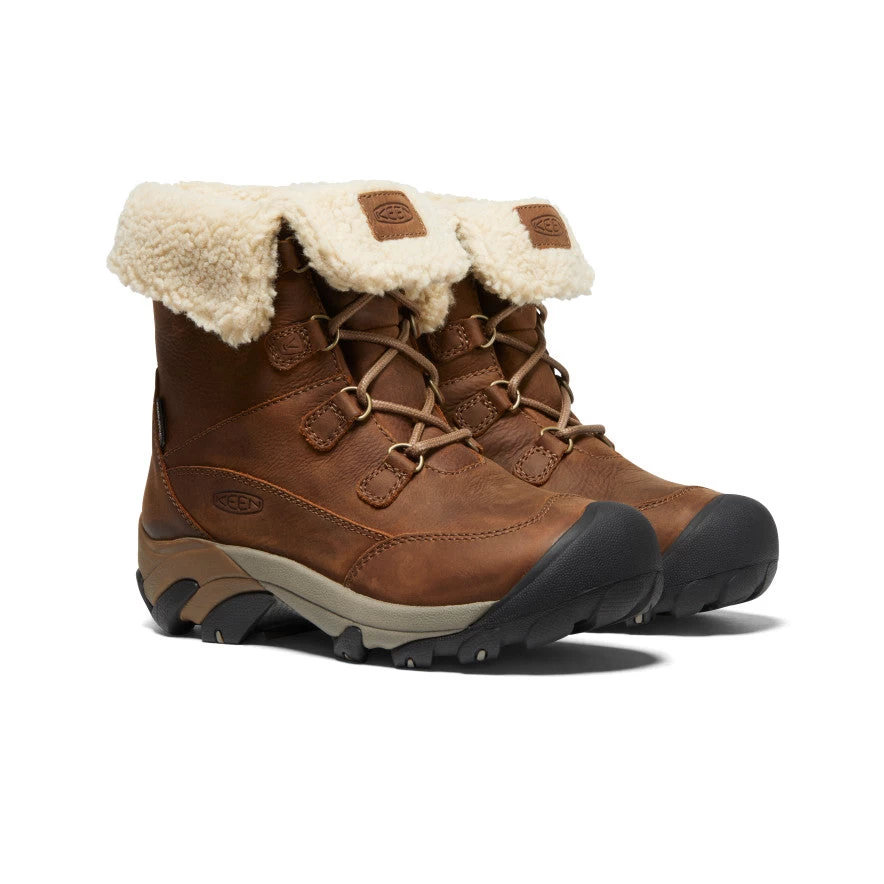 Keen Women's Betty Waterproof Short Boot | Brown/Shitake - Image 2