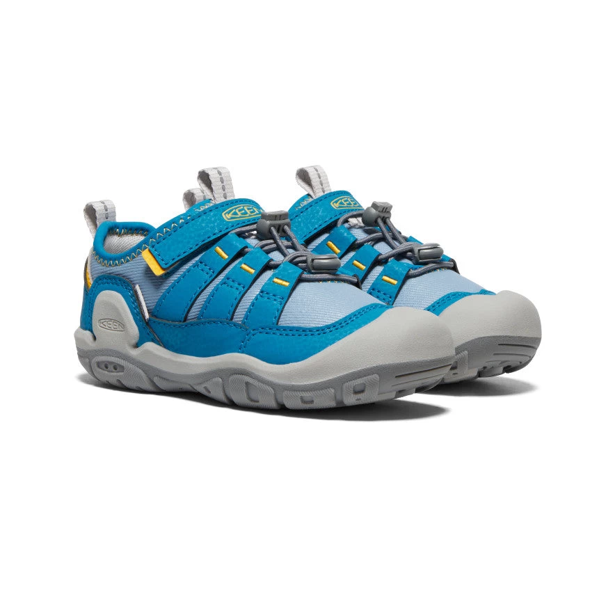 Keen Little Kids' Knotch Hollow Sneaker | Blue Shadow/Mykonos Blue - Image 2