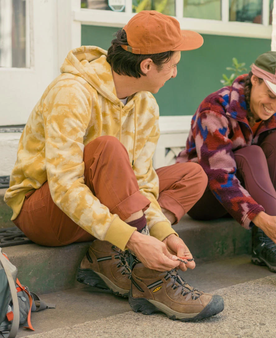 Keen Men's Targhee II Mid Waterproof Hiking Boots | Canteen/Dark Olive - Image 6