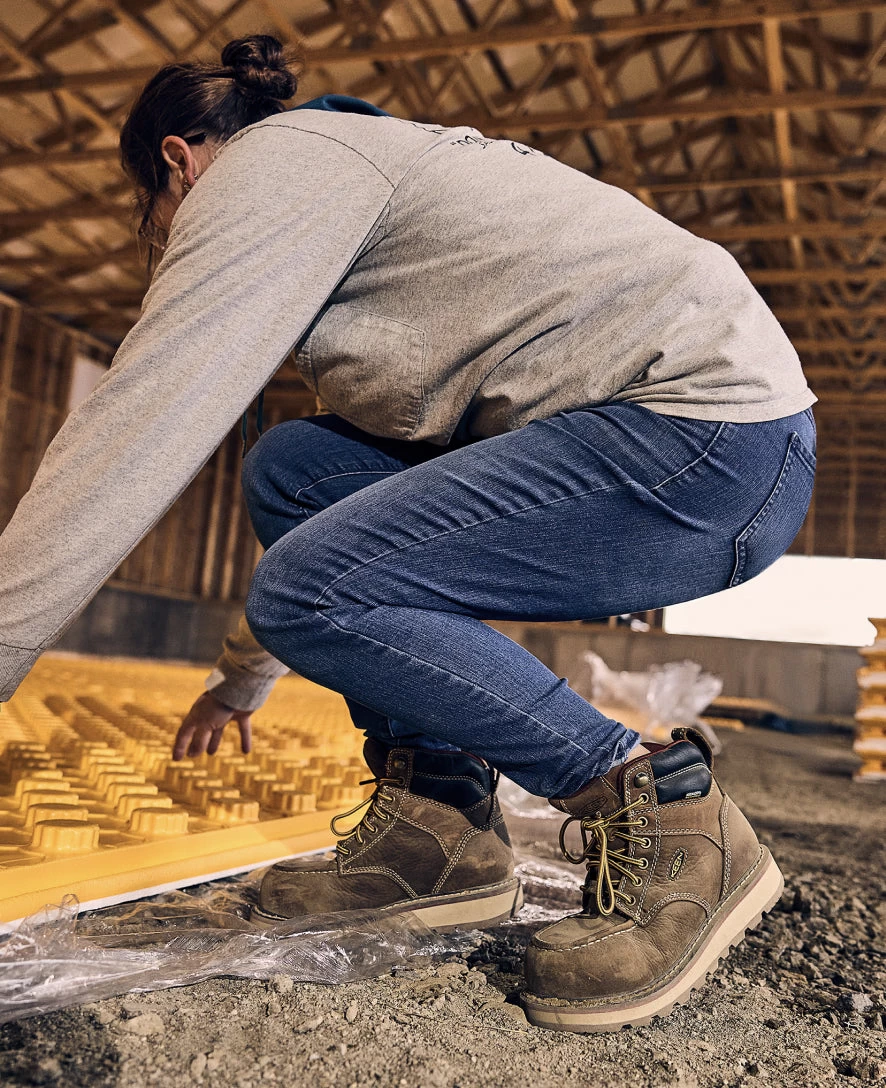 Keen Women's Cincinnati 6" Waterproof Boot (Carbon-Fiber Toe) | Belgian/Sandshell - Image 7