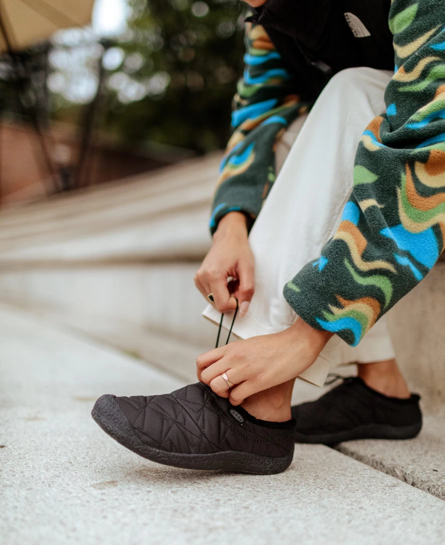 Keen Women's Howser III Slide | Light Gray Wool/Vapor - Image 6