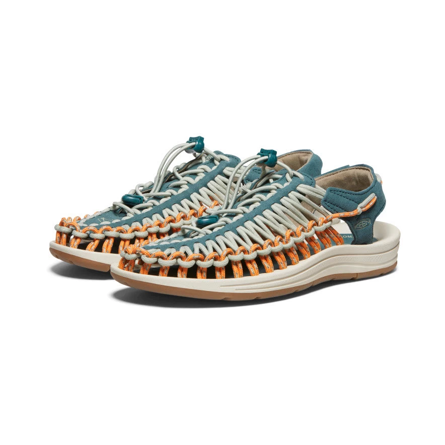 Keen Women's UNEEK Sneaker | Sea Moss/Tangerine - Image 2