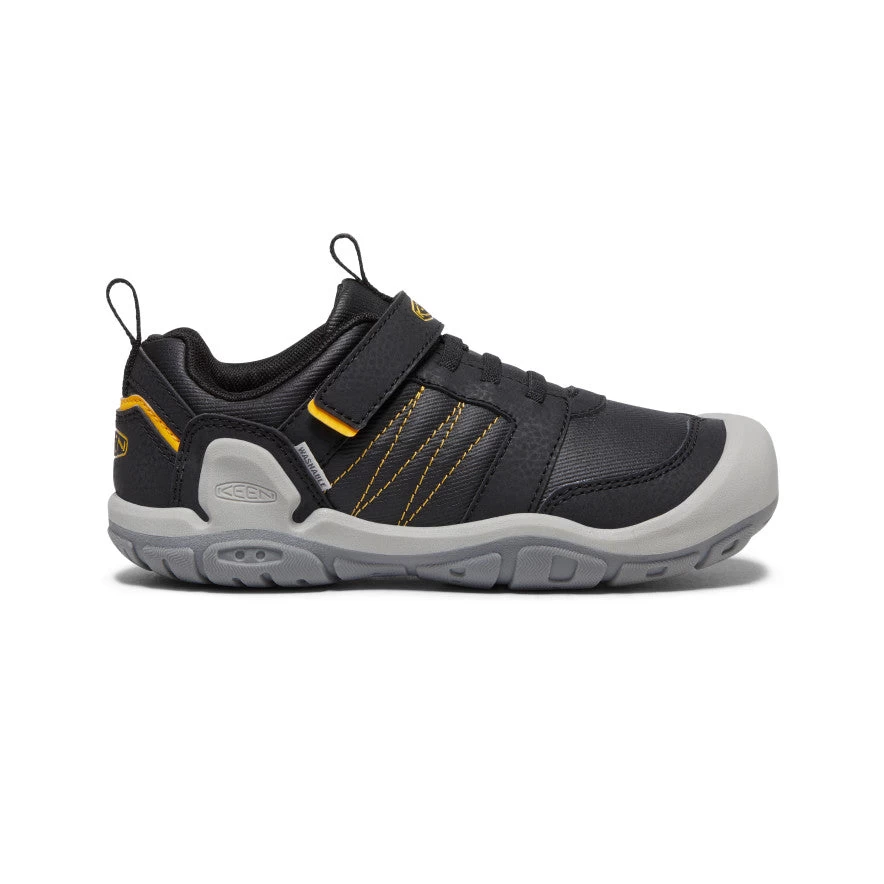Big Kids' Knotch Peak Sneaker | Black/KEEN Yellow