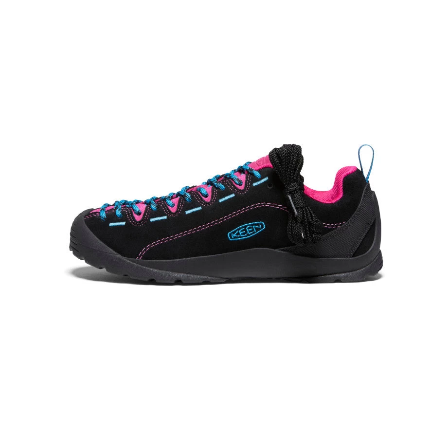Keen Women's Jasper Suede Sneakers | Black/Jazzy - Image 2