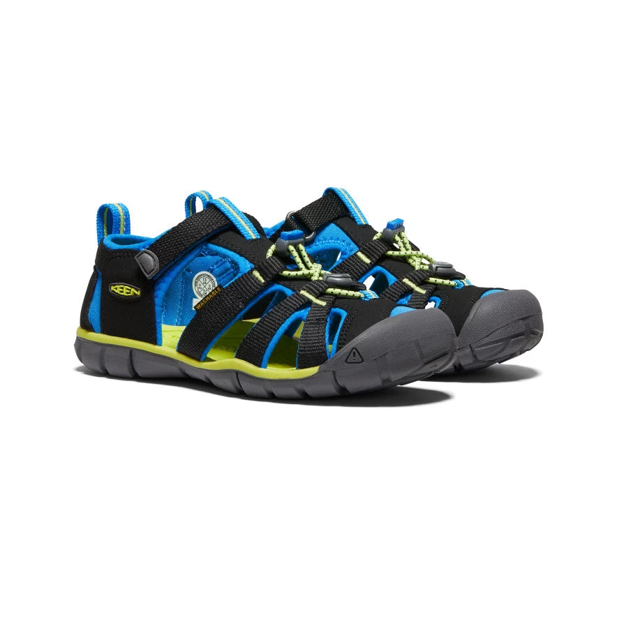 Keen Big Kids' Seacamp II CNX | Black/Brilliant Blue - Image 2