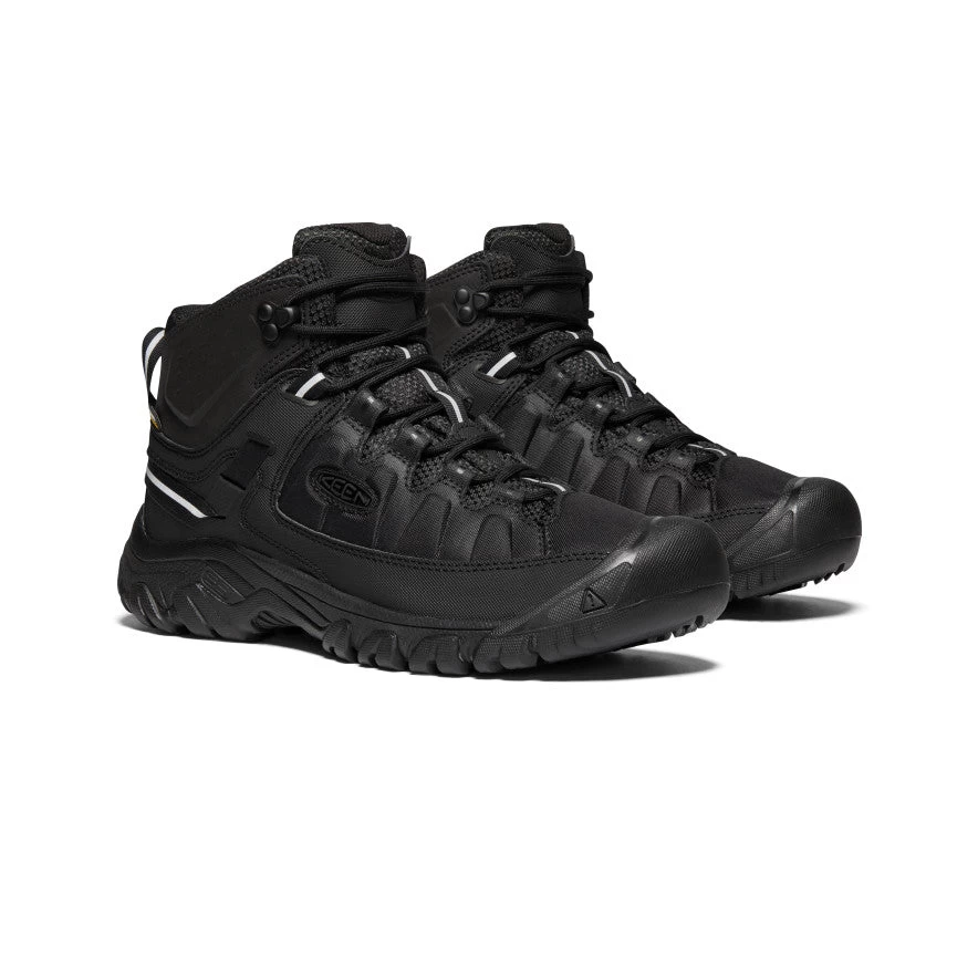 Keen Men's Targhee EXP Waterproof Mid | Black/Black - Image 2