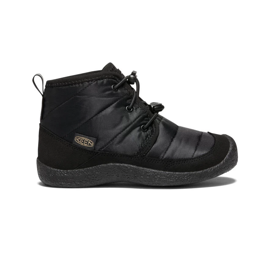 Keen Big Kids' Howser II Waterproof Chukka | Black/Black