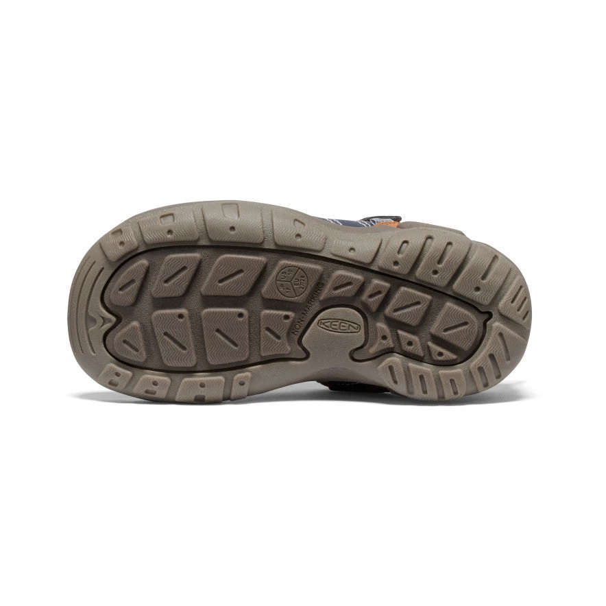 Little Kids' Knotch Peak Sneaker | KEEN Maple/Sky Captain - Image 6