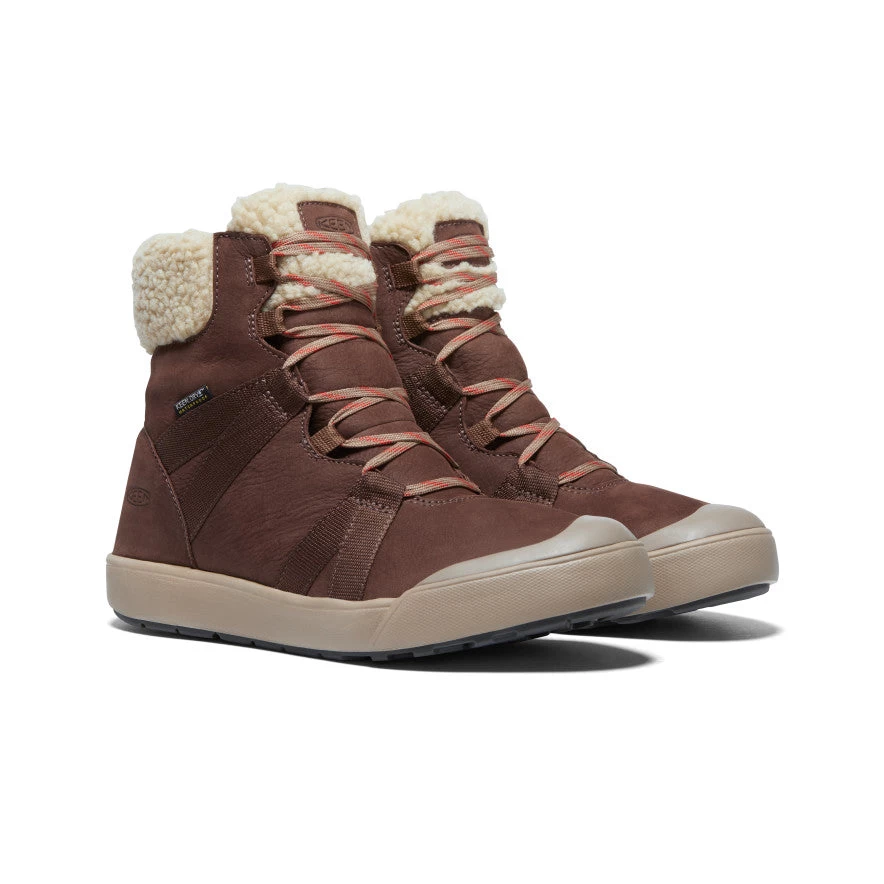 Keen Women's Elle Winter Waterproof Boot | Chestnut/Red Clay - Image 2